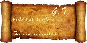 Grébel Teréz névjegykártya